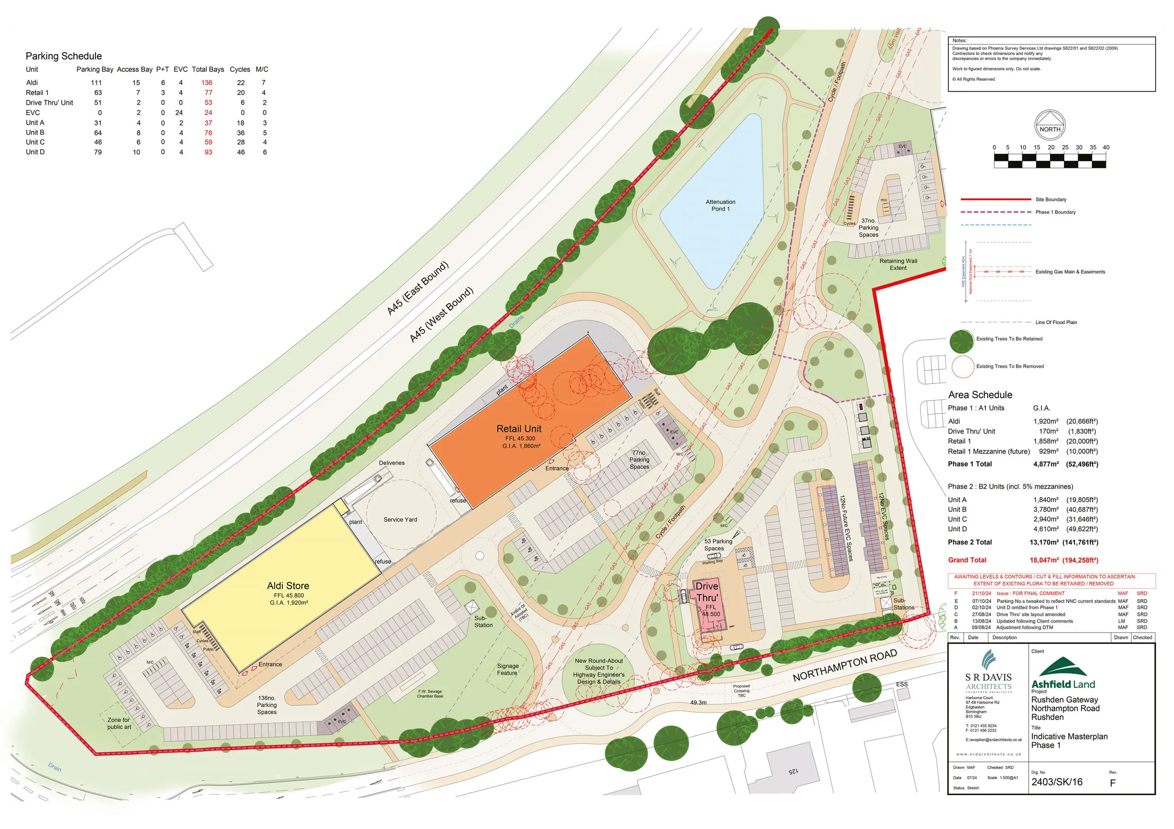 Illustrative masterplan of Phase 1